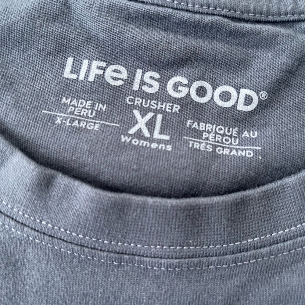 Life Is Good Blue Women's Tee - Picture 2 of 4